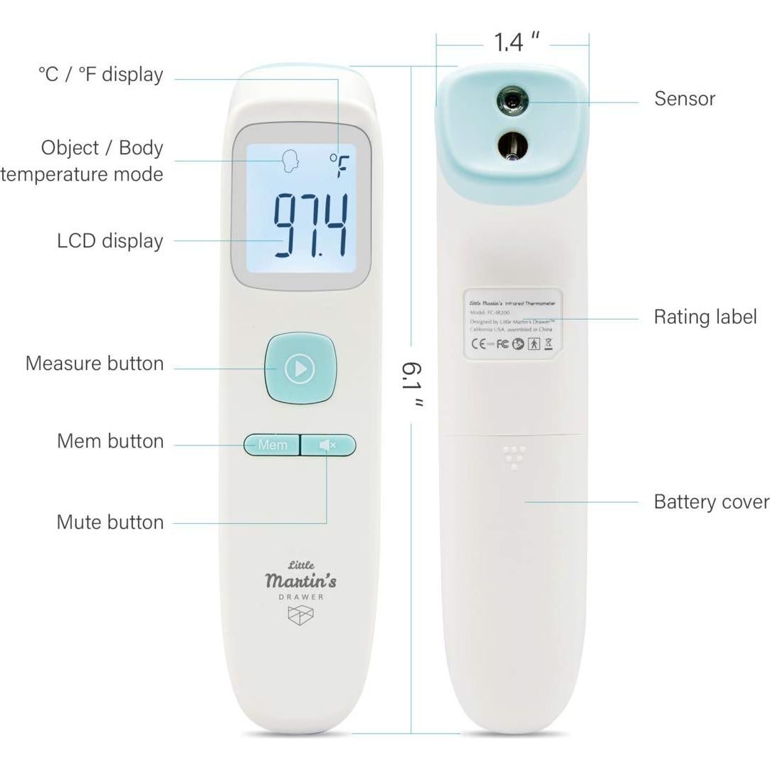 Termómetro Infrarrojo Sin Contacto Little Martin's Drawer - Digital LCD