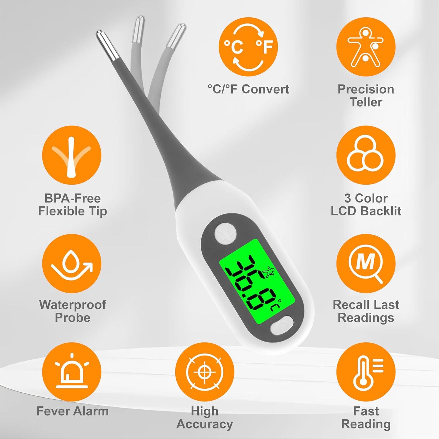 Termómetro Digital Pepultech YD203 para Adultos y Niños - 16s