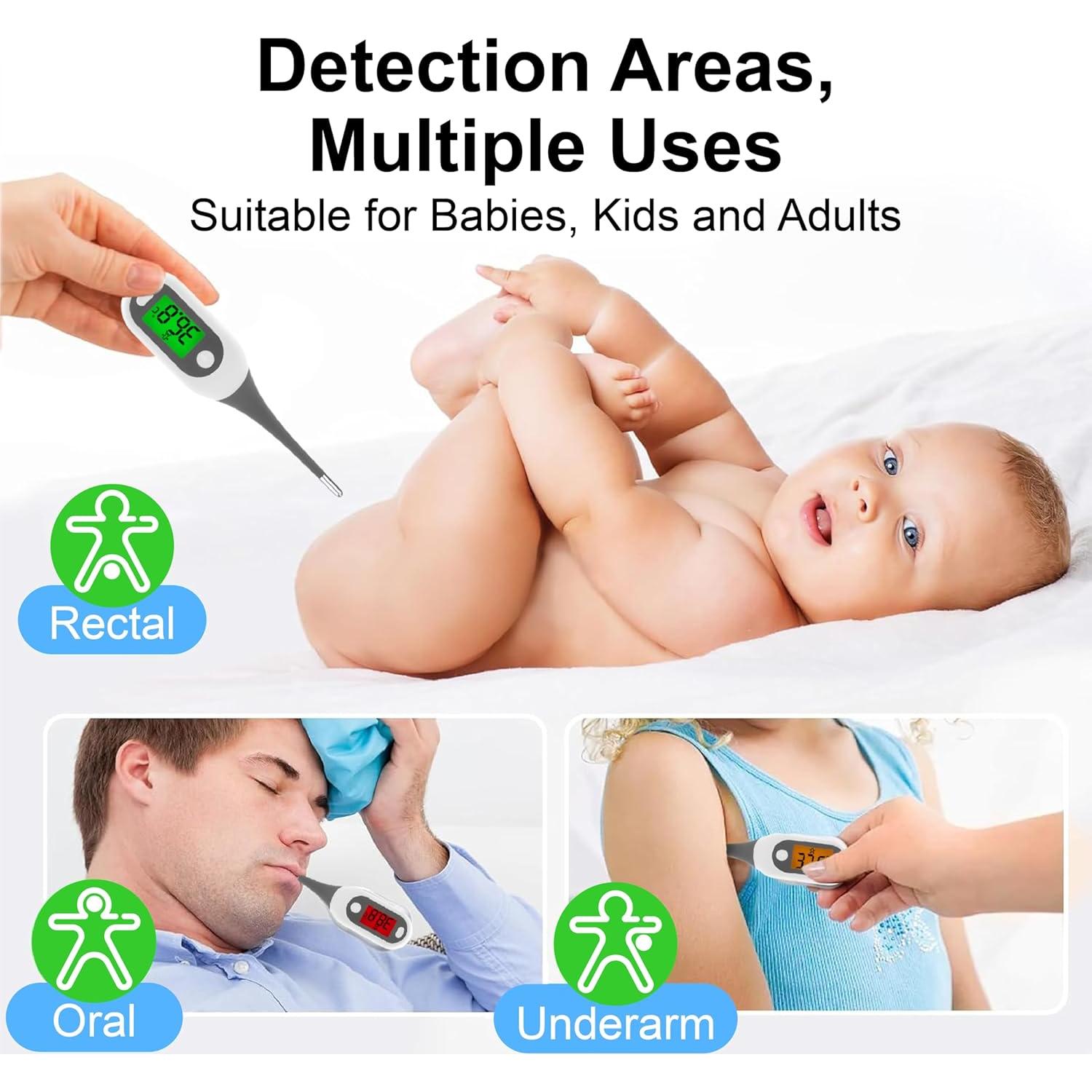 Termómetro Digital Pepultech YD203 para Adultos y Niños - 16s