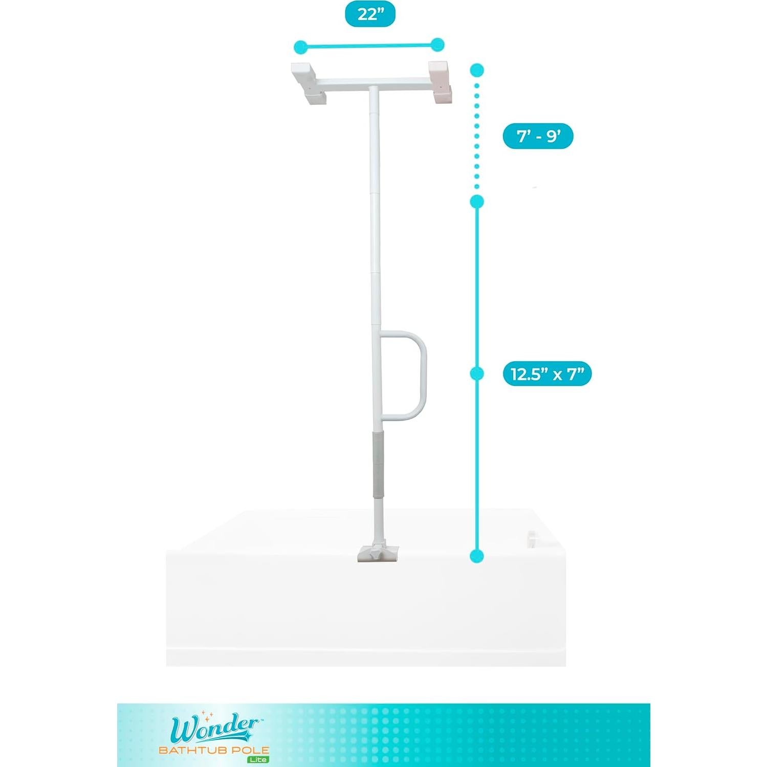 Barra de Agarre Lite Stander para Bañera Ajustable 213.4cm