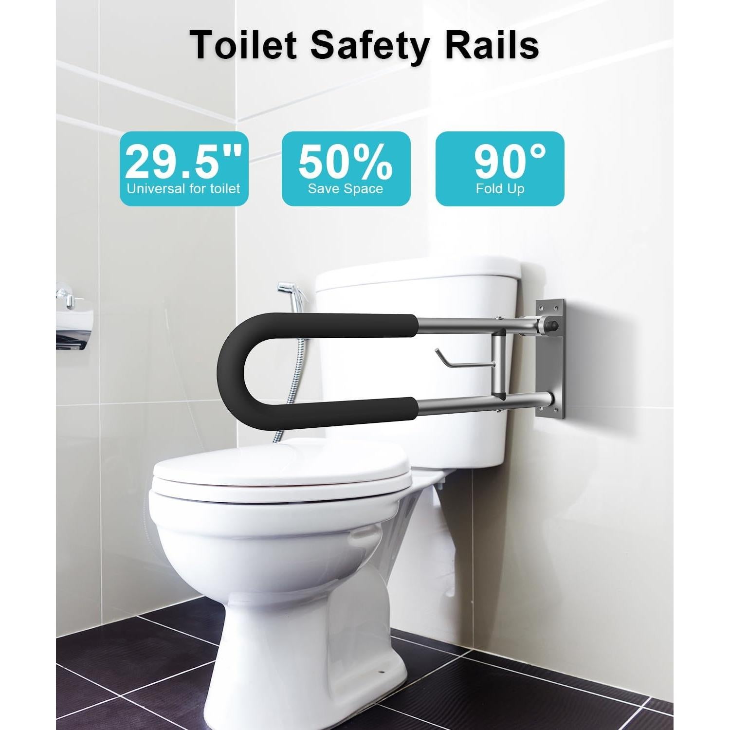 Barandilla de Seguridad Plegable BotaBay 75 cm para Inodoro