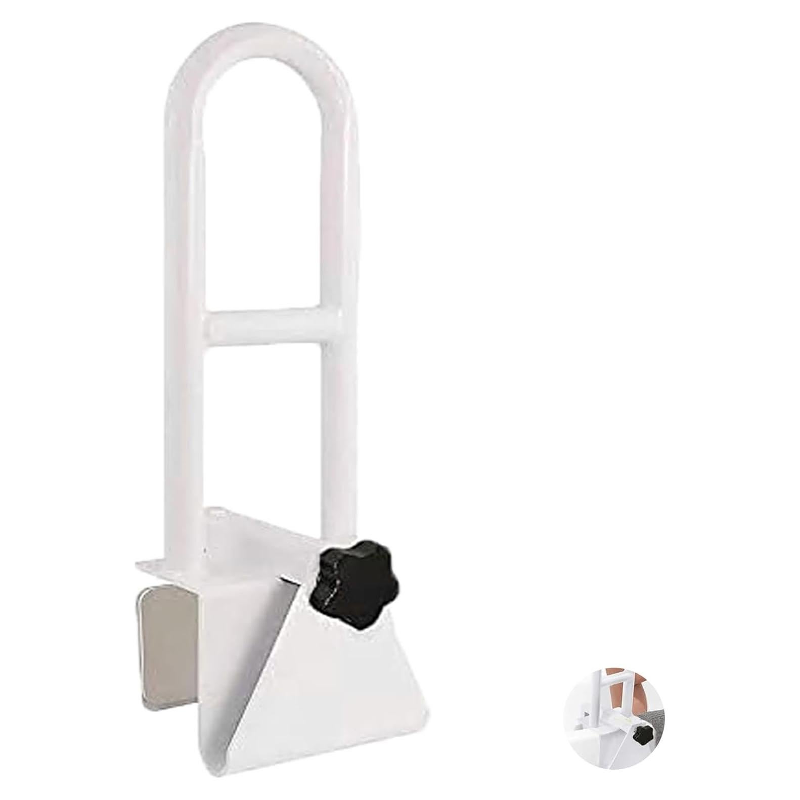 Barra de Seguridad para Bañera MOASKER Blanca - Acero Ajustable