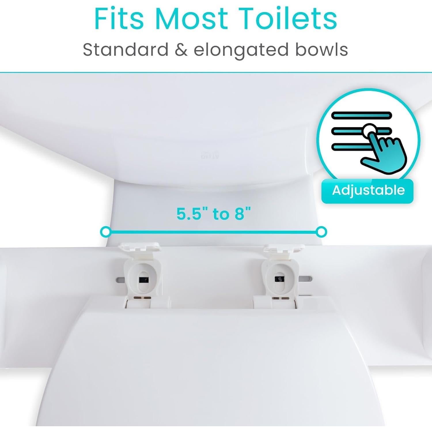 Barra de Seguridad para Inodoro Vive - Soporte Plegable Blanco