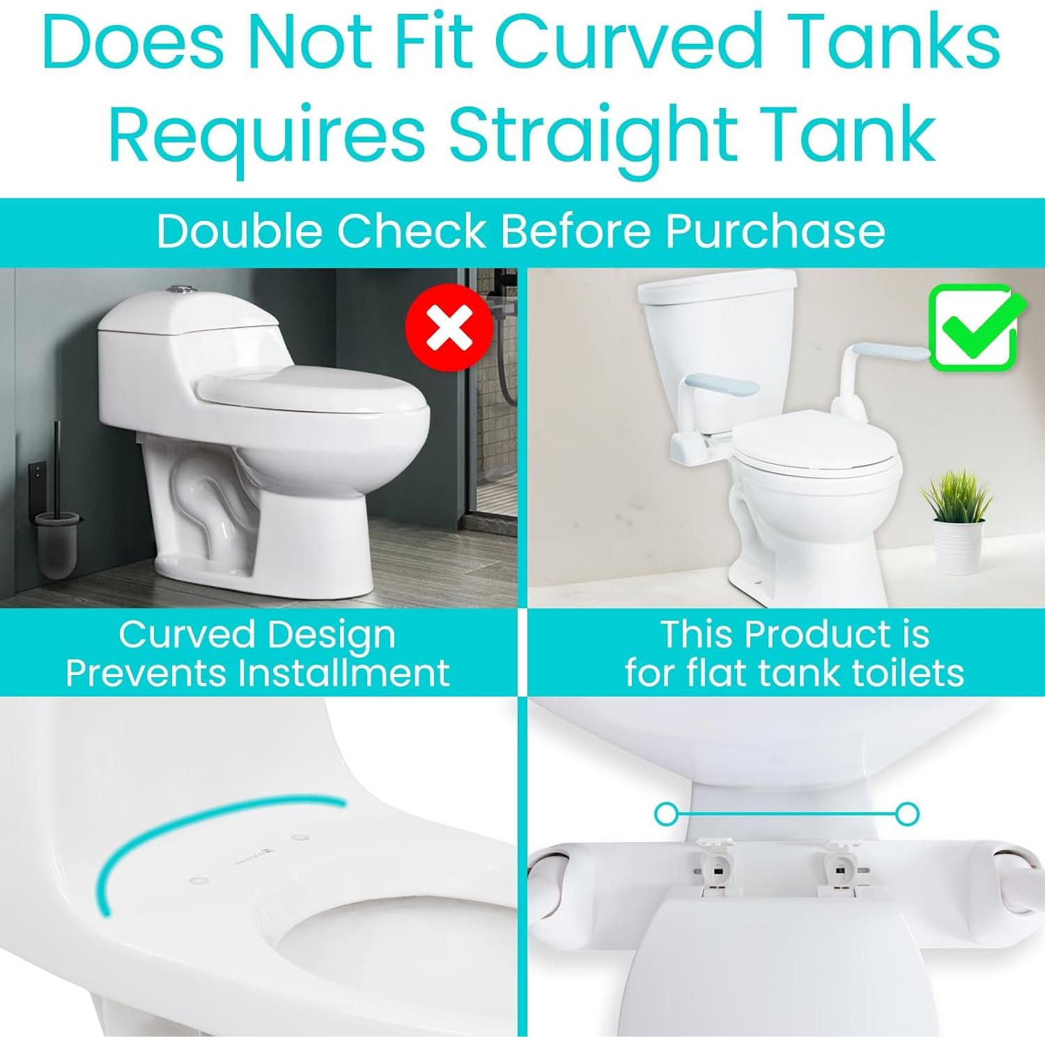 Barra de Seguridad para Inodoro Vive - Soporte Plegable Blanco