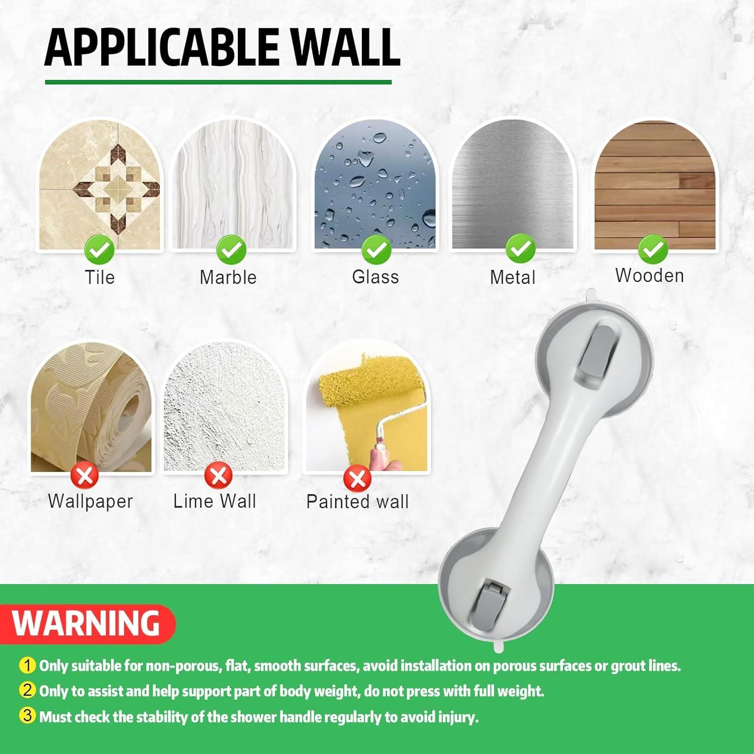 Barras de Agarre Brillantes iHave 30.48 cm para Ducha - 2 Unidades