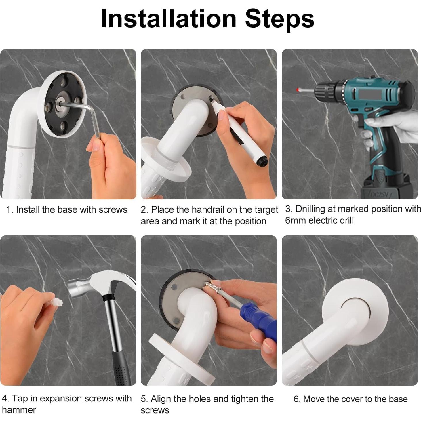 Barras de Agarre Antideslizantes Supregear 71 cm Acero Inoxidable