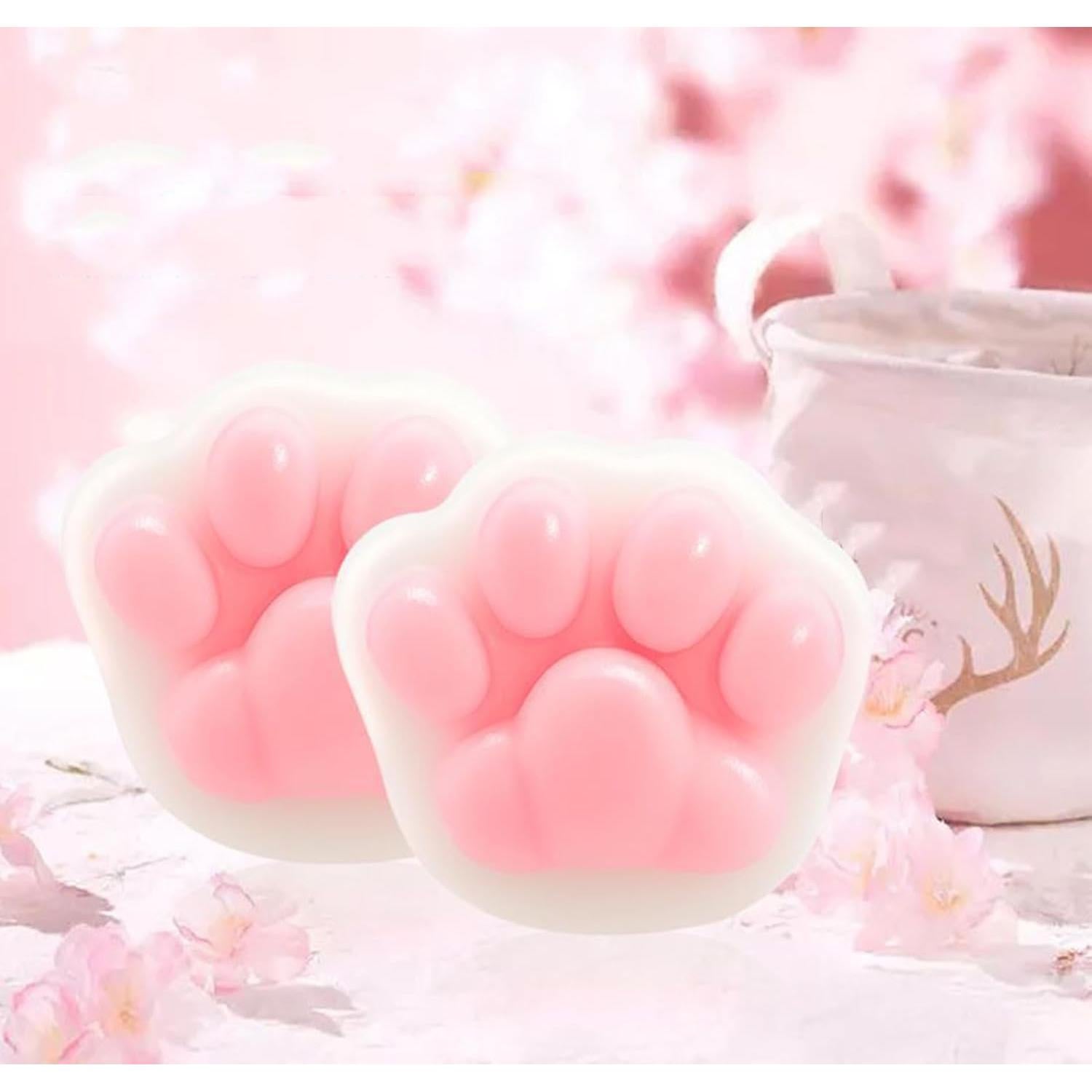 Barra de Jabón Aromatizada T-shin Patita de Gato 80g Rosa