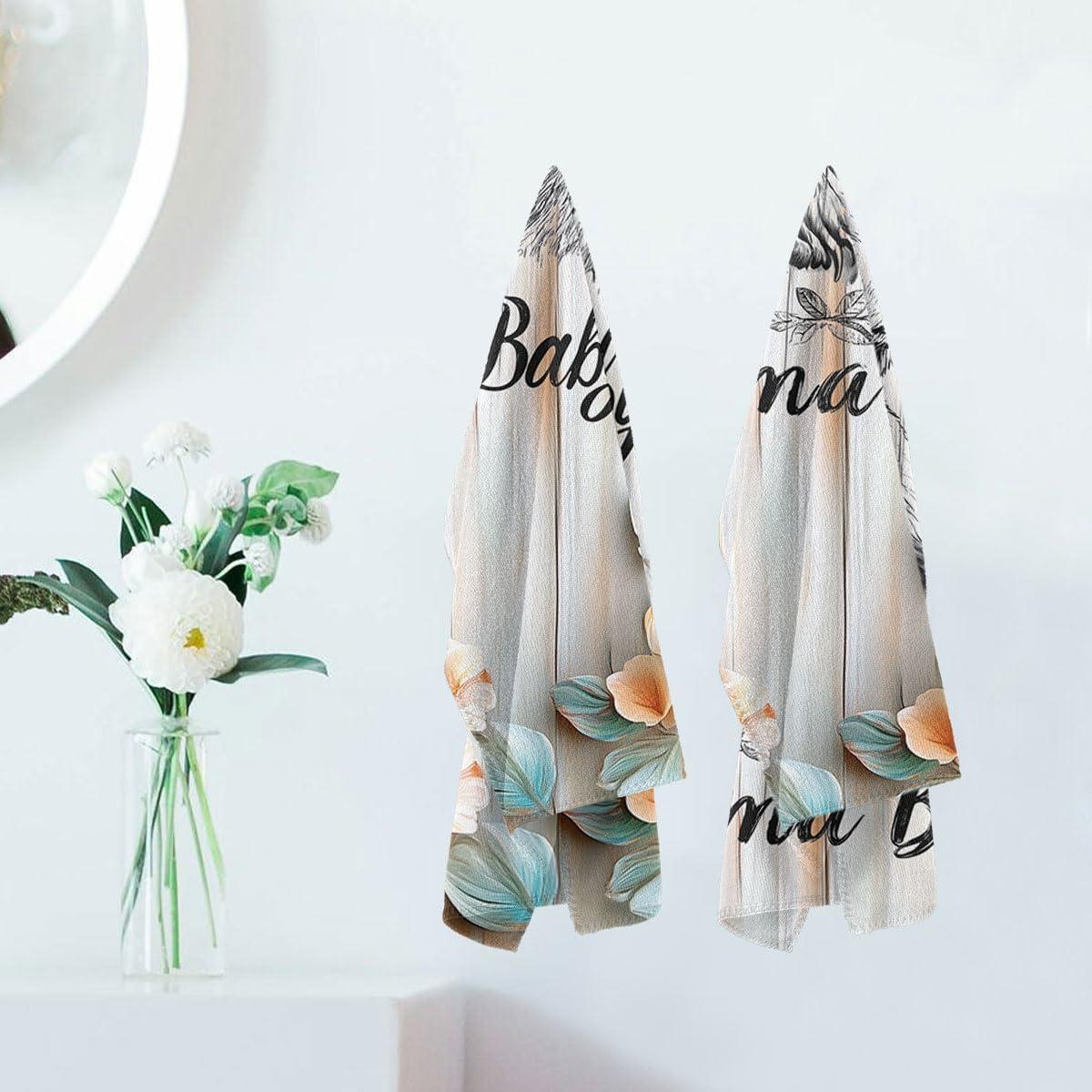 Toallas de Mano Mama Osa 36x72 cm Absorbentes Decorativas