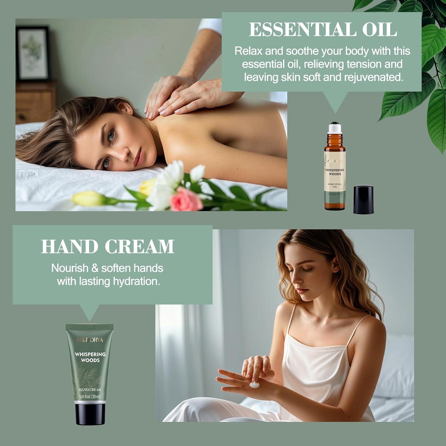 Cesta de Regalo de Spa MS.DORYA 5 Piezas Verde Relax