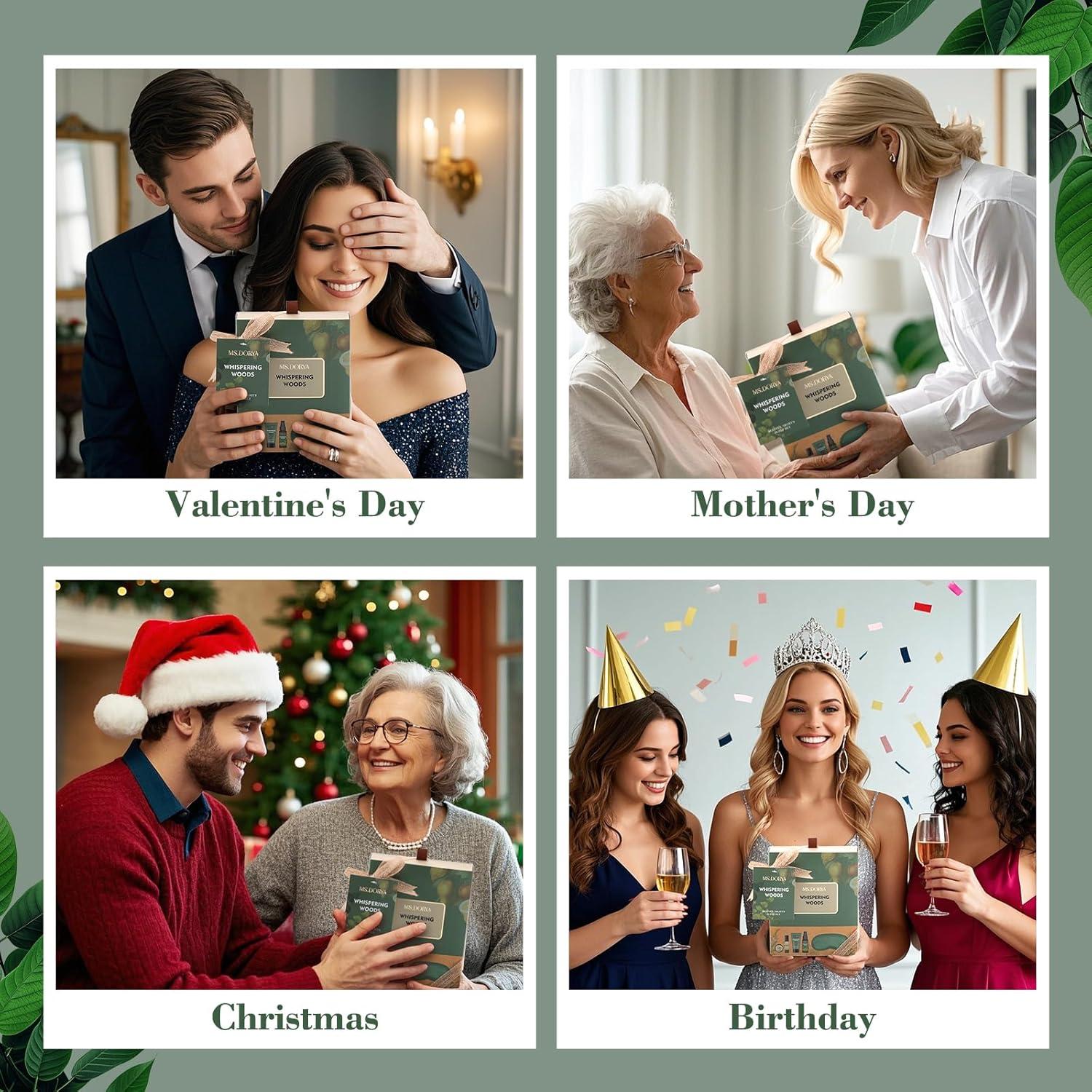 Cesta de Regalo de Spa MS.DORYA 5 Piezas Verde Relax