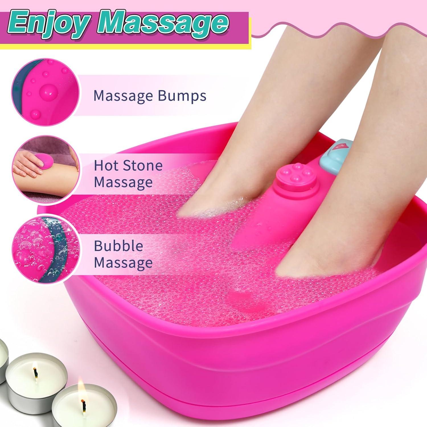 Kit de Spa para Niñas Golray - Baño de Pies y Manicura
