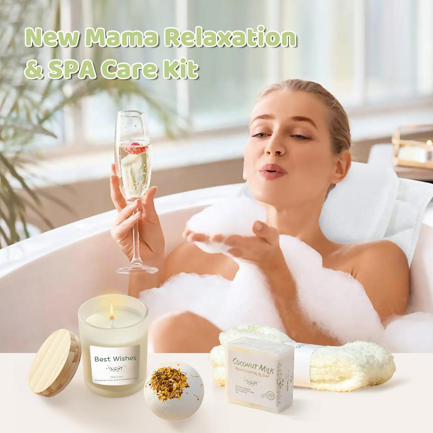 Cesta de Regalo Postparto KMCCUMBER para Nuevas Mamás