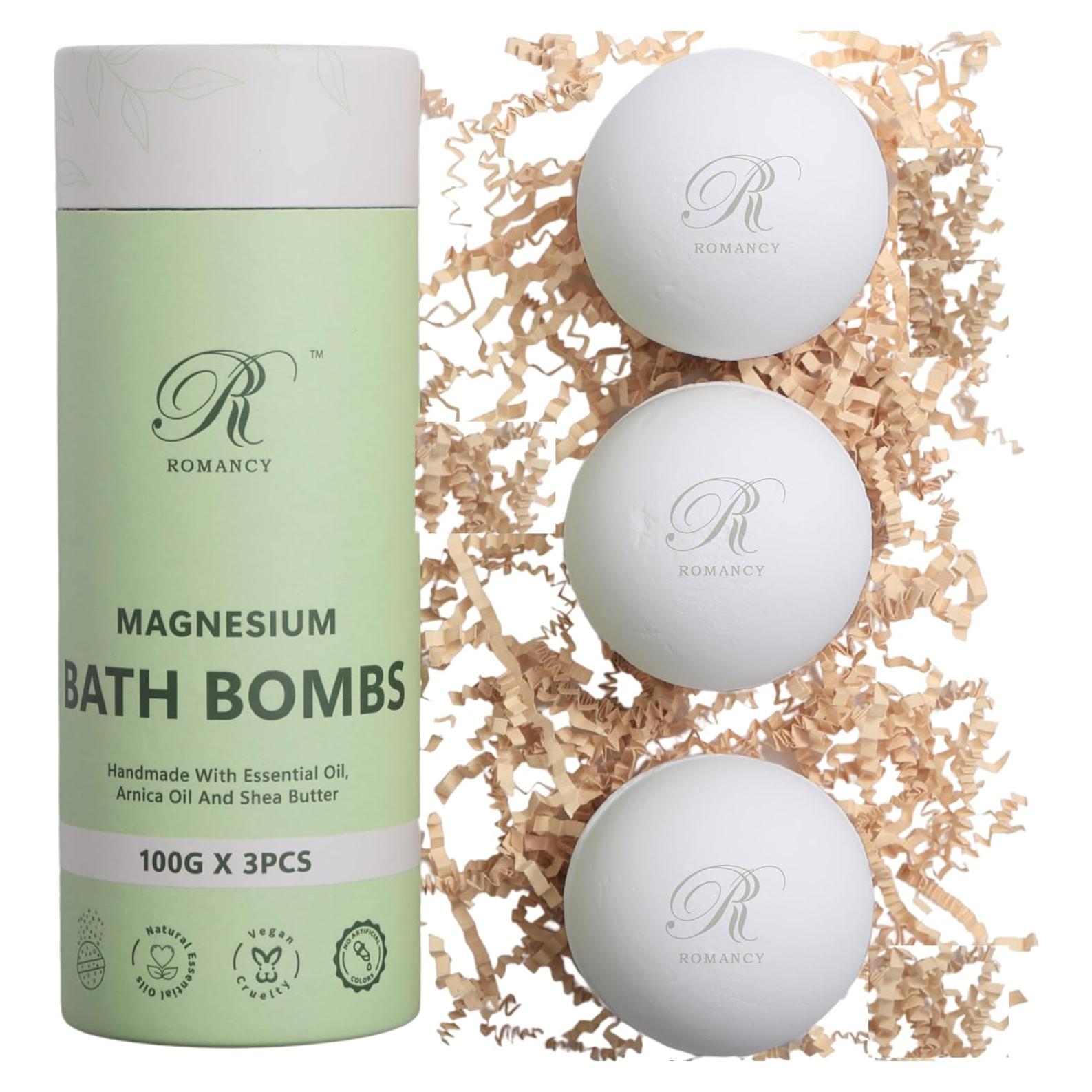 Juego de Bombas de Baño de Magnesio Romancy - Aromaterapia Relax