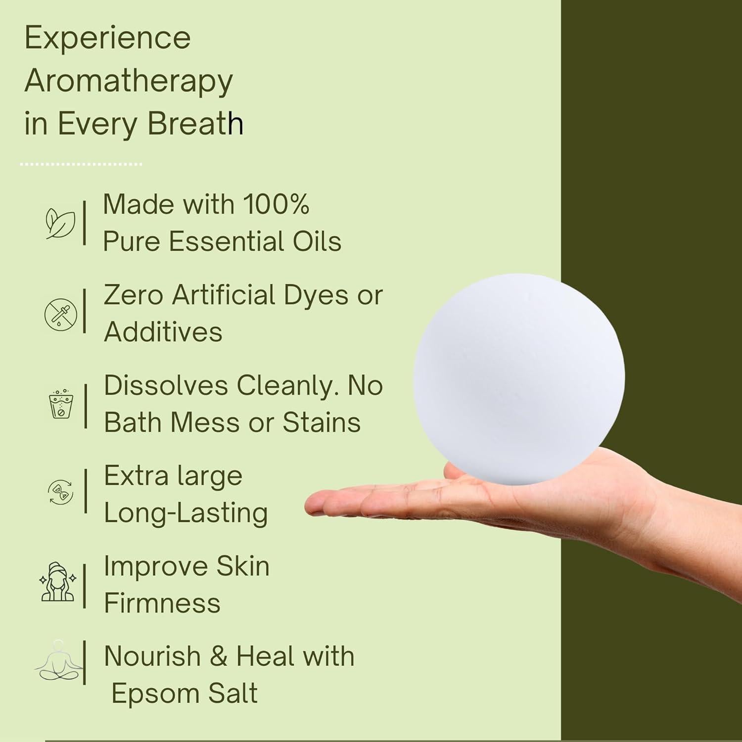 Juego de Bombas de Baño de Magnesio Romancy - Aromaterapia Relax