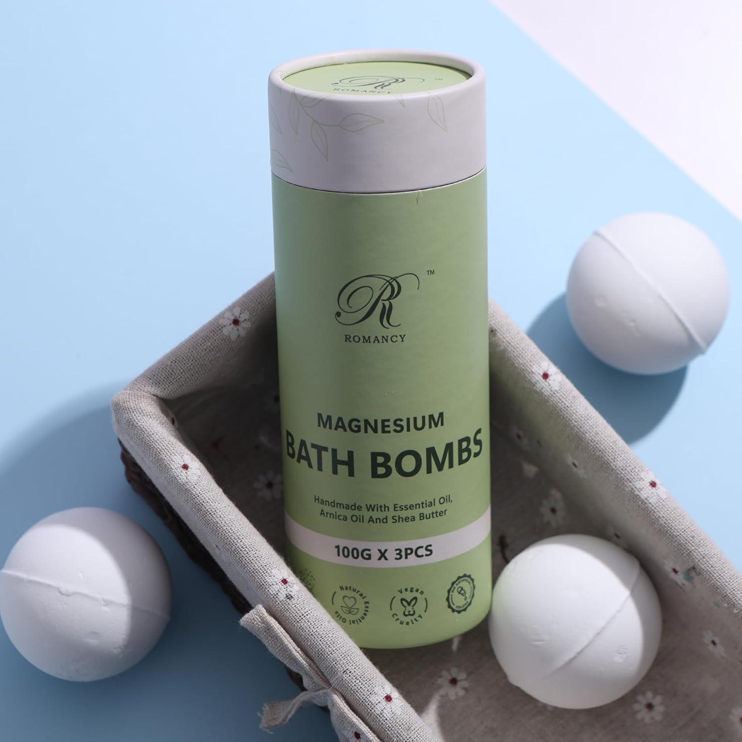 Juego de Bombas de Baño de Magnesio Romancy - Aromaterapia Relax