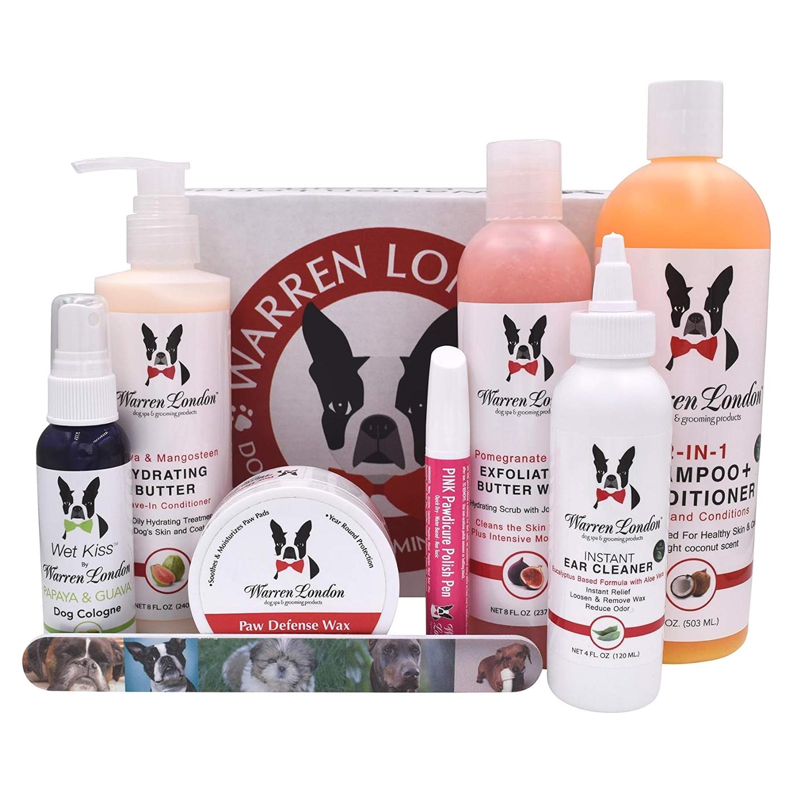Kit de Cuidado para Perros Warren London - Spa de 8 Piezas
