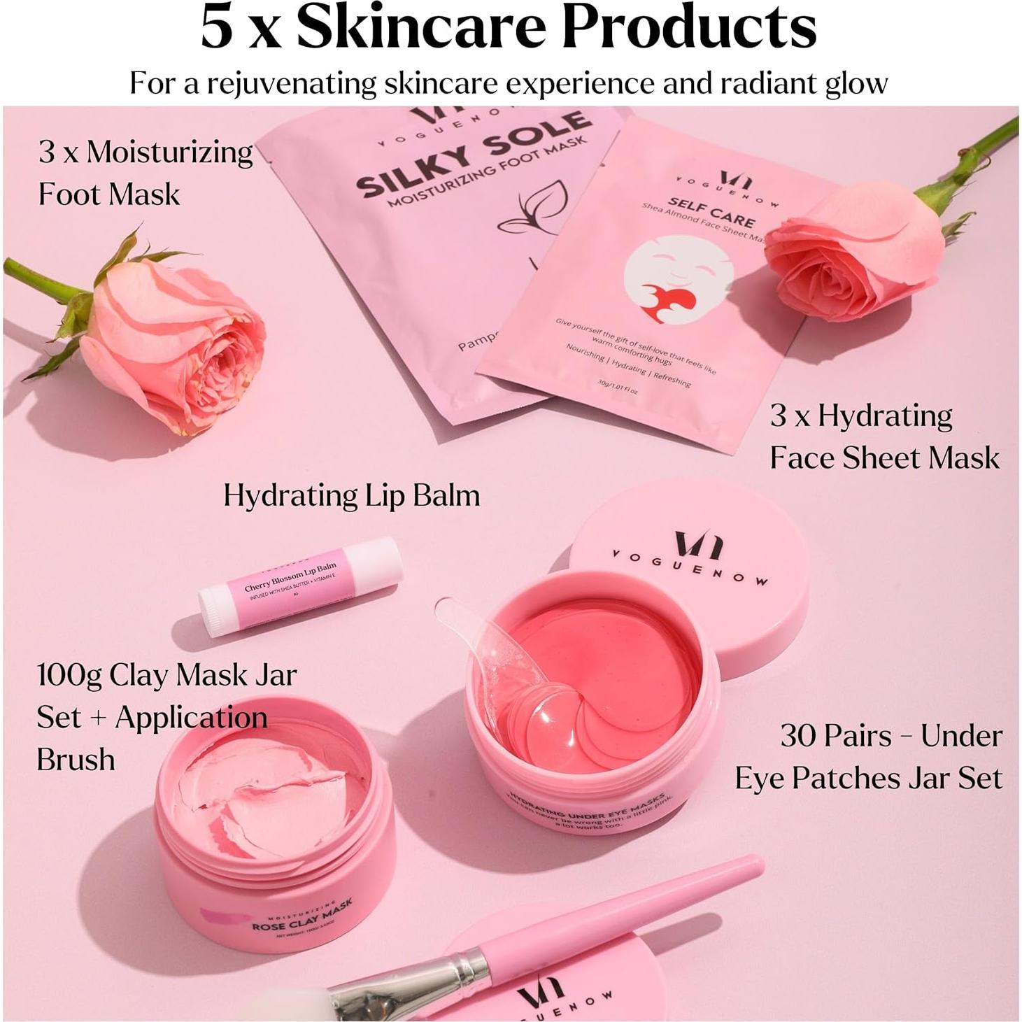 Kit de Spa para Mujeres VogueNow - 20 Artículos de Cuidado Personal