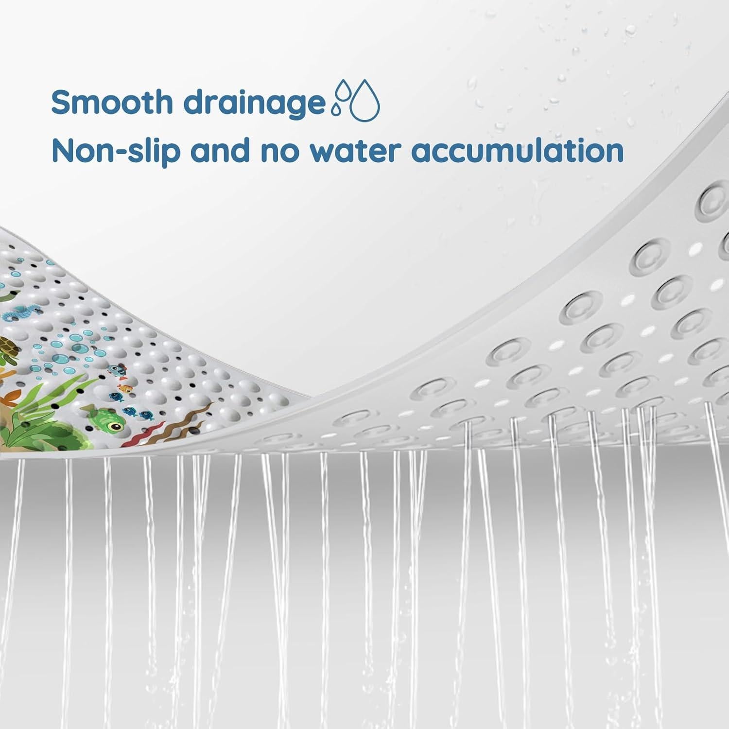 Alfombrilla de Baño Antideslizante Lnond 101.6x40.6 cm Corales