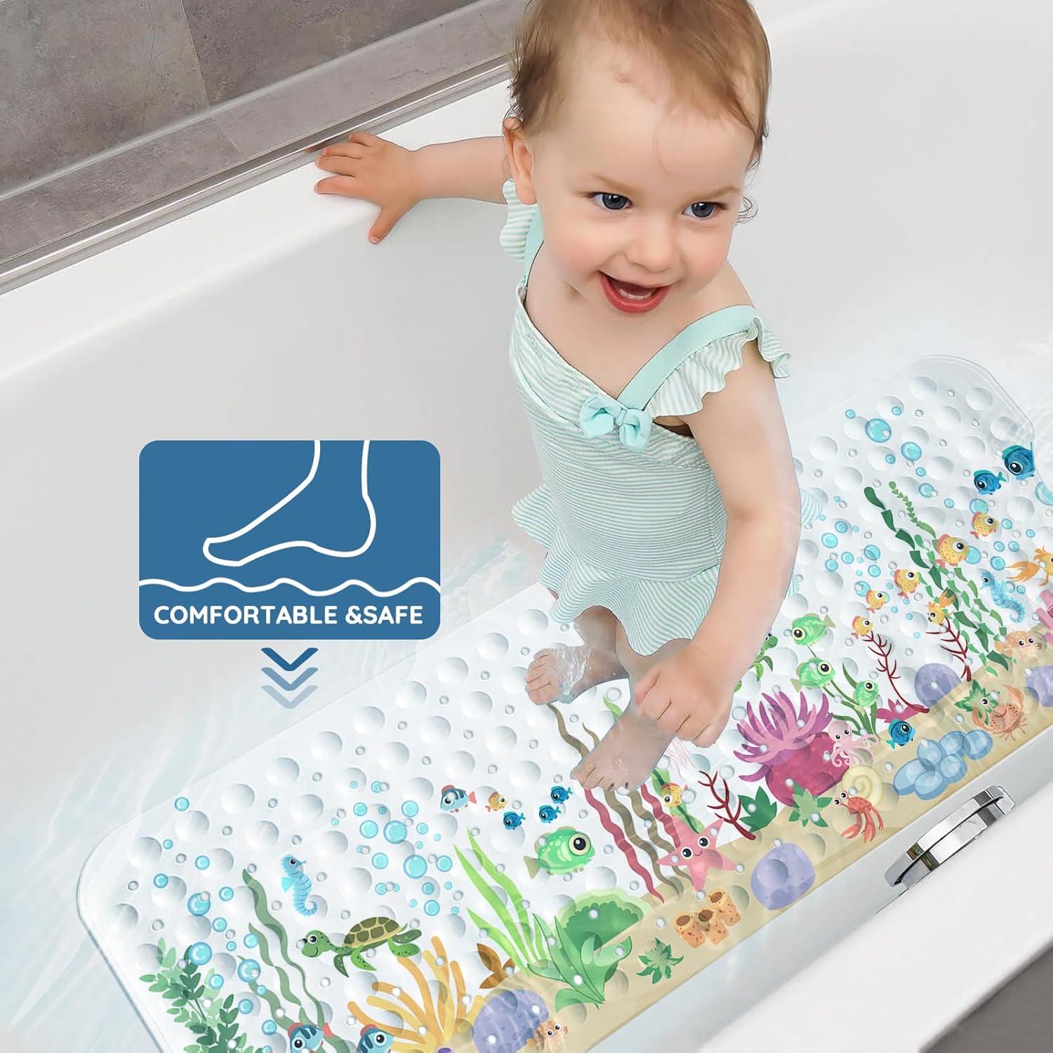 Alfombrilla de Baño Antideslizante Lnond 101.6x40.6 cm Corales