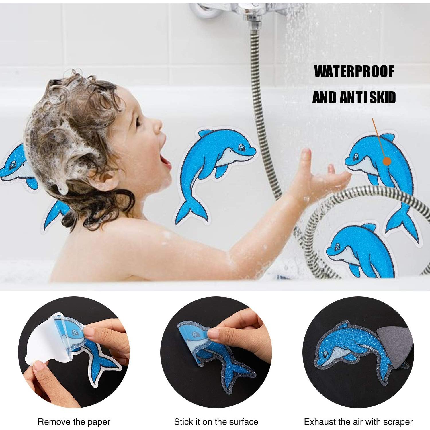 Pegatinas Antideslizantes Secopad Delfín 20 Piezas para Baño