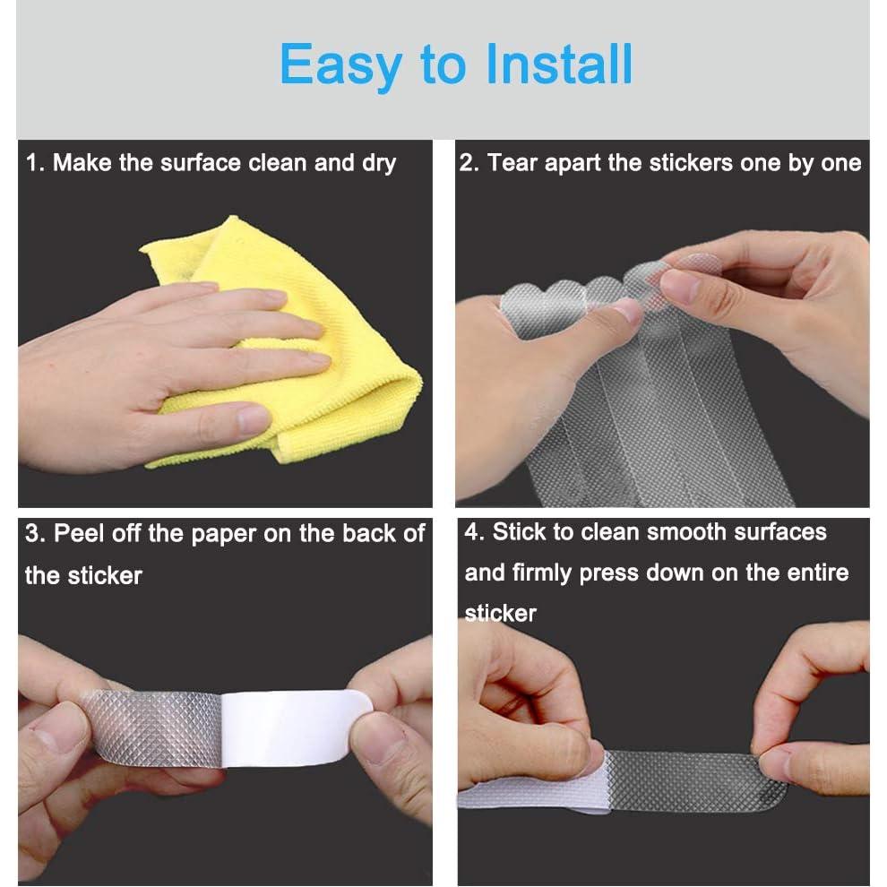 20 Pegatinas Antideslizantes KongNai para Baño y Ducha