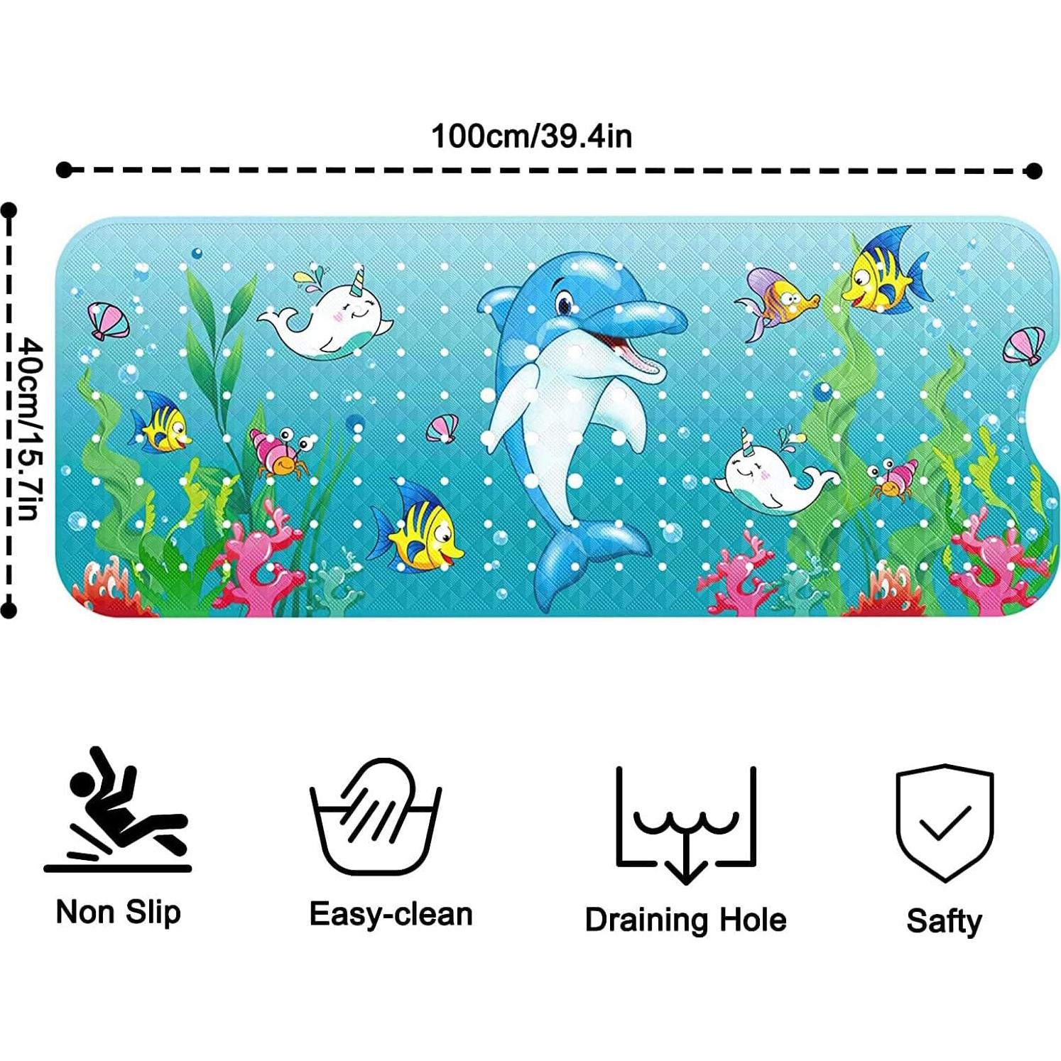 Alfombrilla de Baño Antideslizante LNV Delfín 70x40 cm