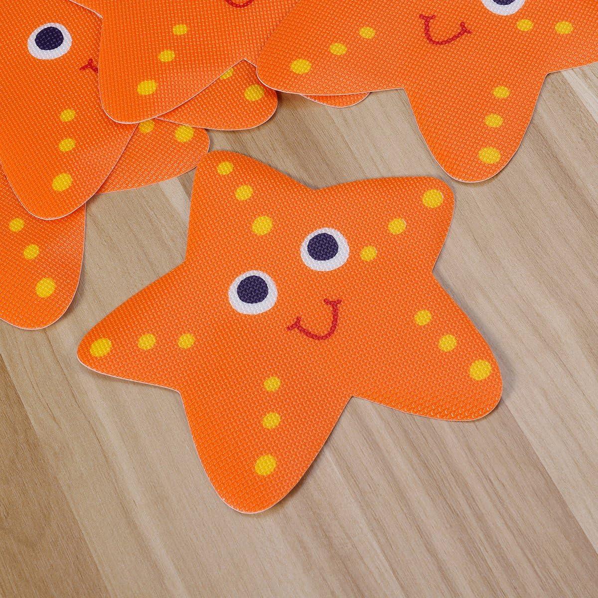 5 Calcomanías Antideslizantes para Baño Starfish 14 cm