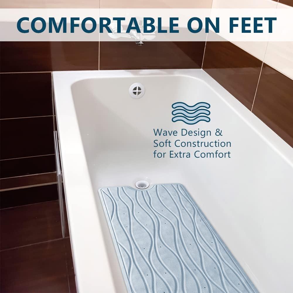 Alfombrilla de baño ComfiLife Onda 101.6x40.6 cm Antideslizante