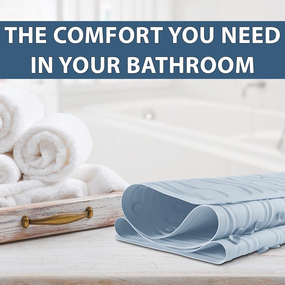 Alfombrilla de baño ComfiLife Onda 101.6x40.6 cm Antideslizante