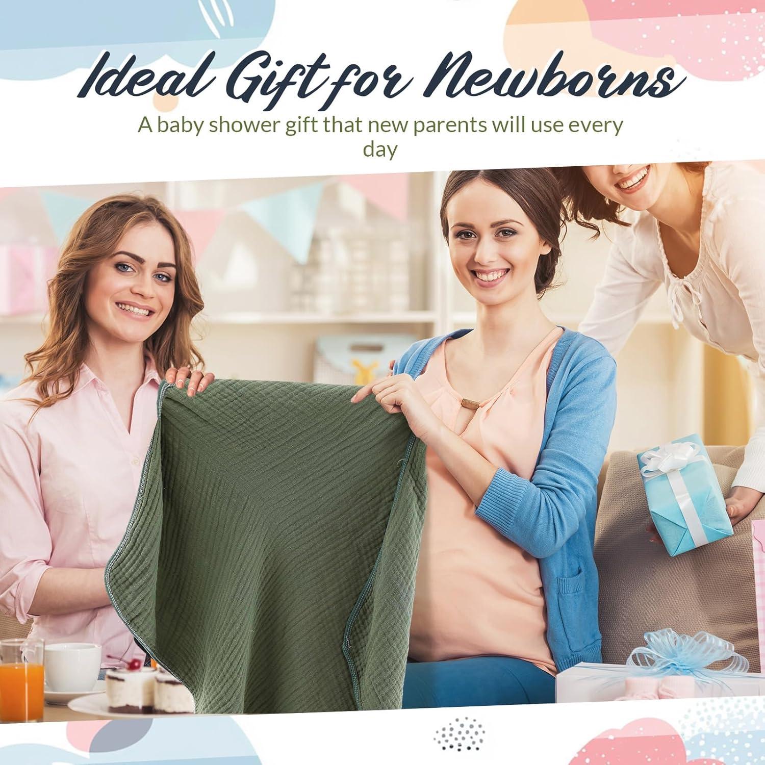 Set de 6 Toallas de Baño Hahafelt Algodón Muselina Bebés