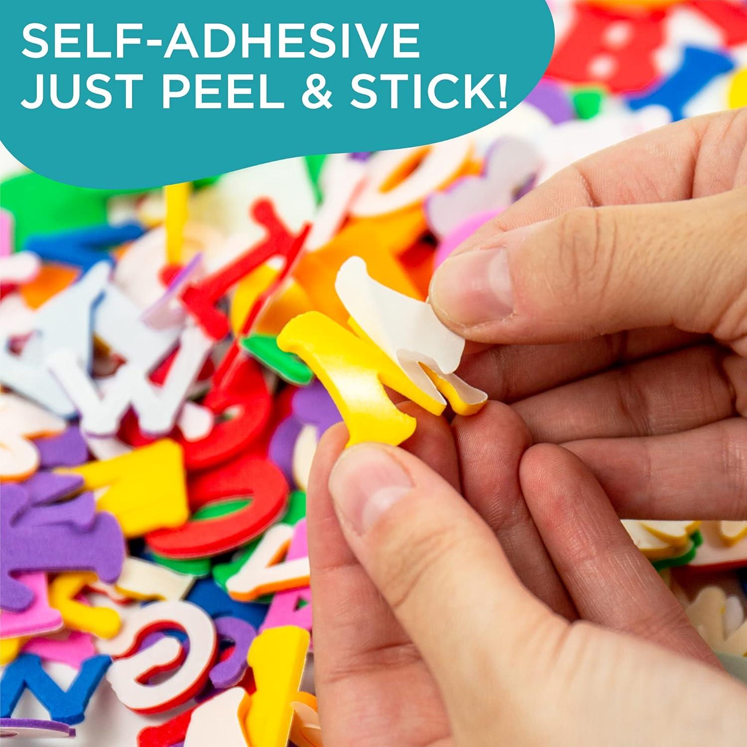 Letras Adhesivas de Espuma Horizon Group USA - 1000+ Letras Multicolor