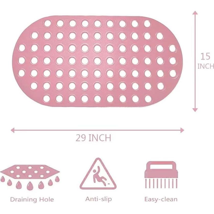 Alfombra de Ducha Antideslizante ALL PRIDE Ovalada 75 x 38 cm