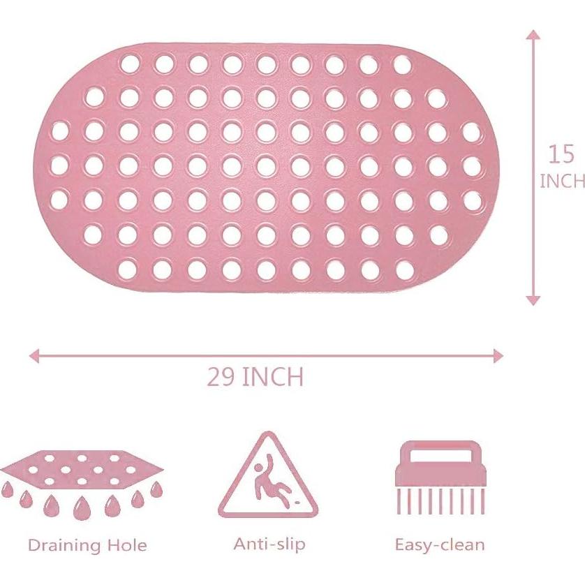 Alfombra de Ducha Antideslizante ALL PRIDE Ovalada 75 x 38 cm