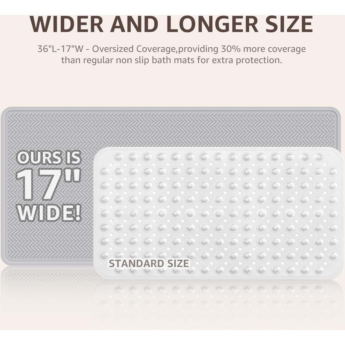 Alfombrilla de Baño Antideslizante OTHWAY 91.44x43.18cm Gris