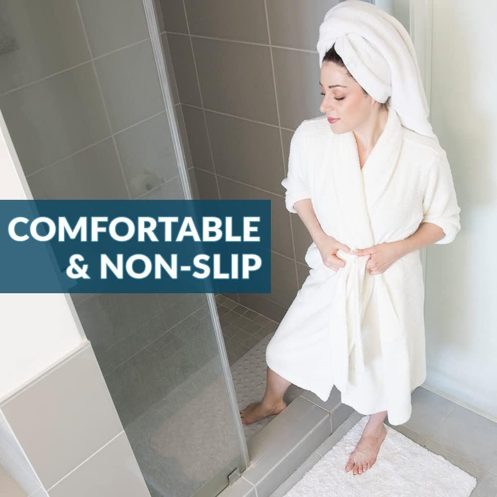 Alfombra de Baño Antideslizante ComfiLife 102x40 cm Crema