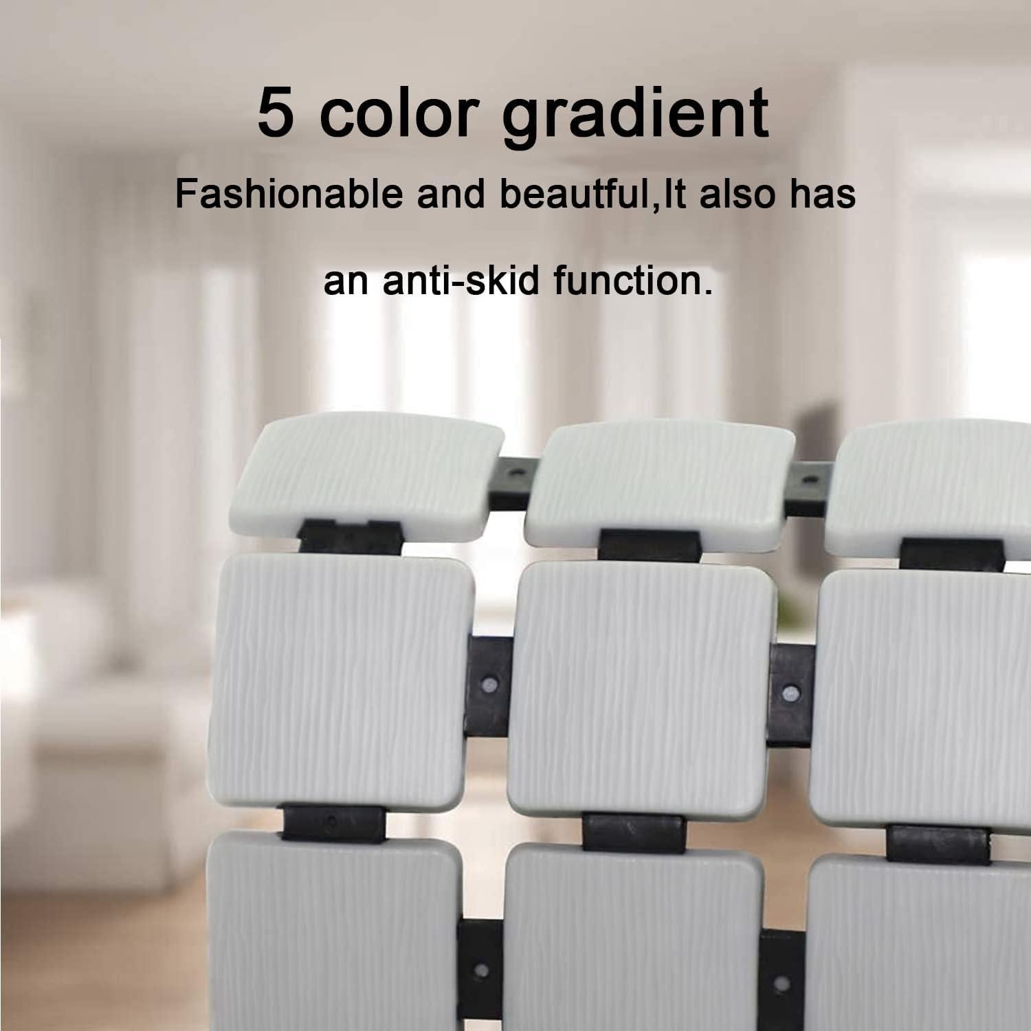 Alfombra de Ducha Antideslizante BEMISO 85x39.9cm Gris