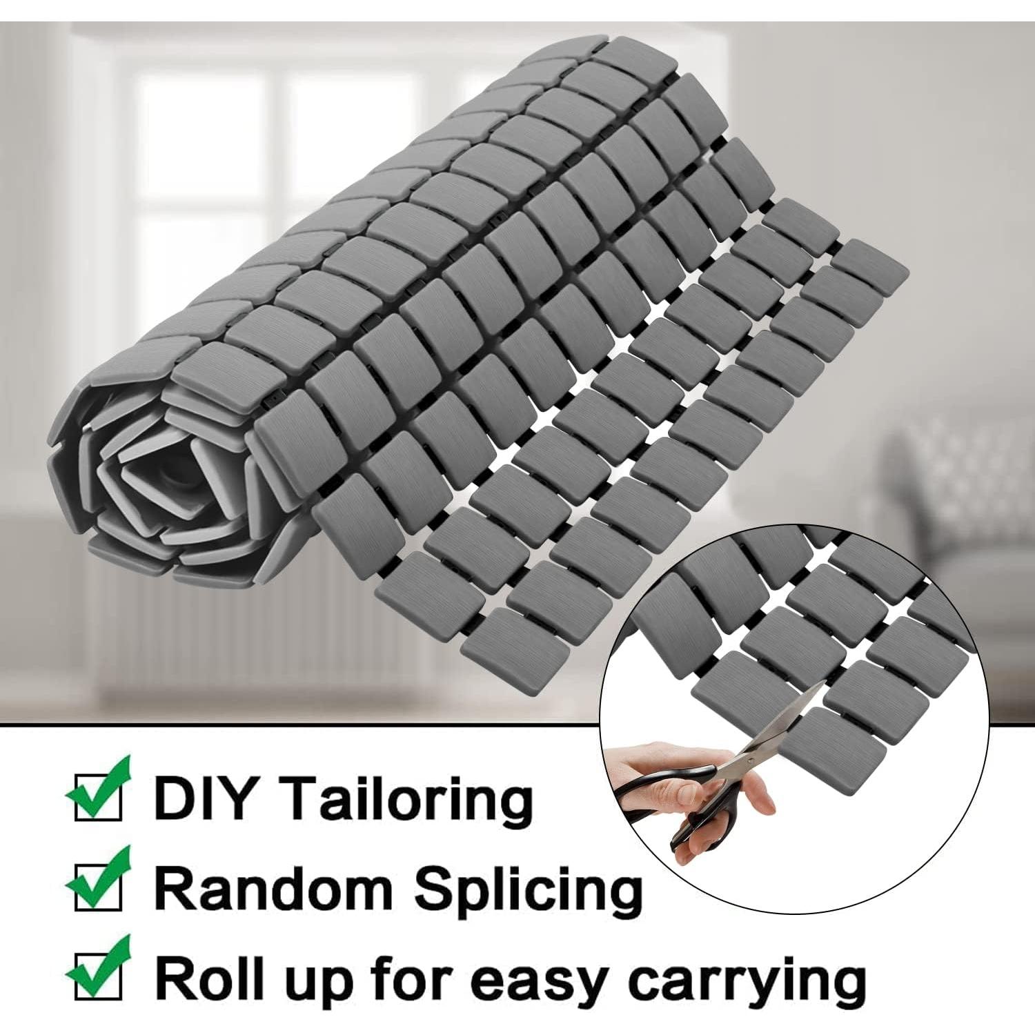 Alfombra de Ducha Antideslizante BEMISO 85x39.9cm Gris