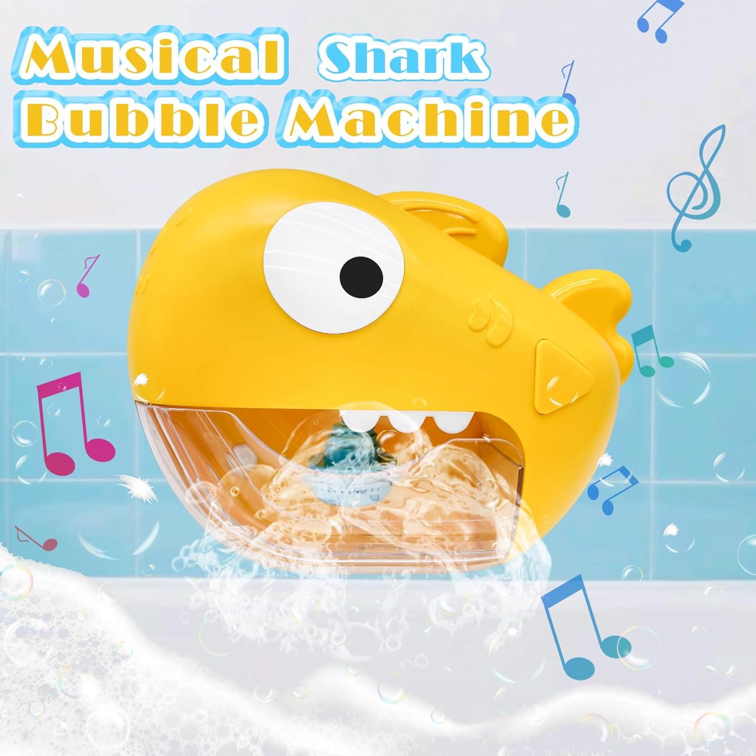 Juguete de Baño Tiburón Automático con Burbujas y Música