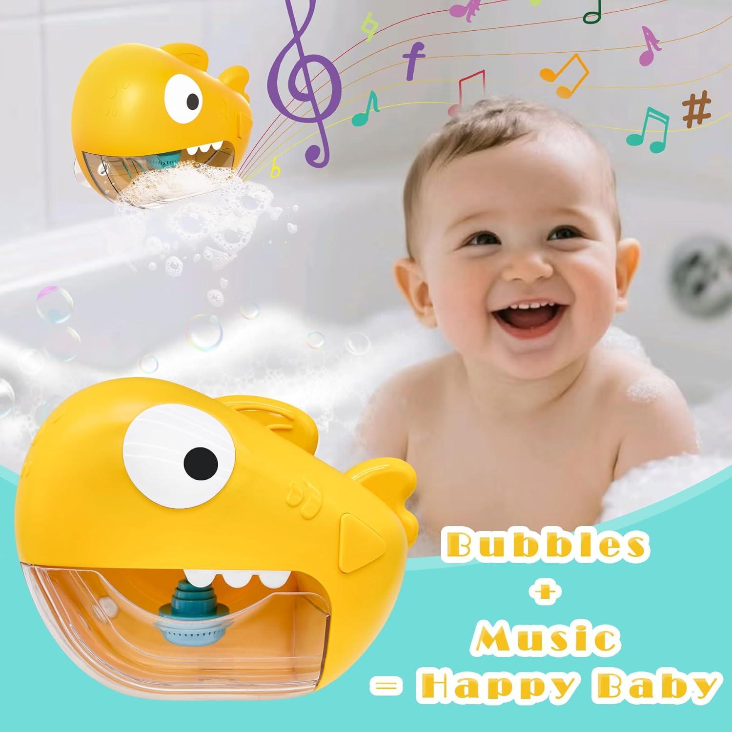 Juguete de Baño Tiburón Automático con Burbujas y Música