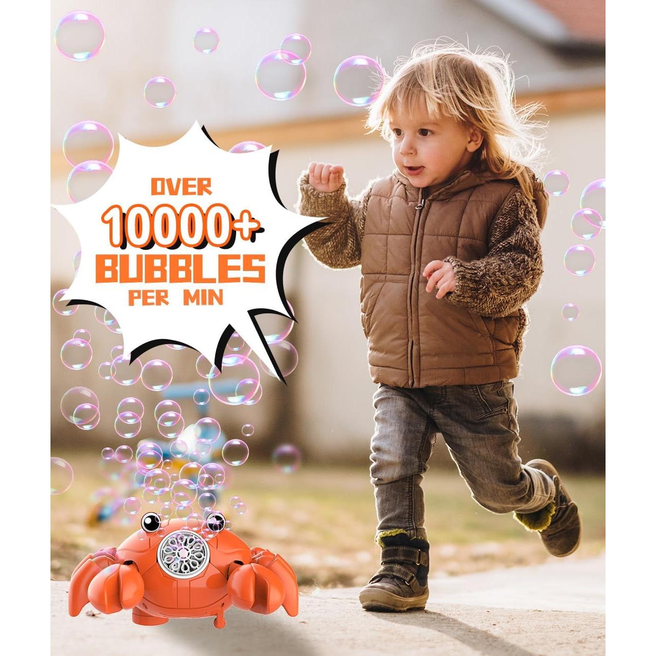 Máquina de Burbujas Cangrejo Rojo Shantou 360° LED USB-C