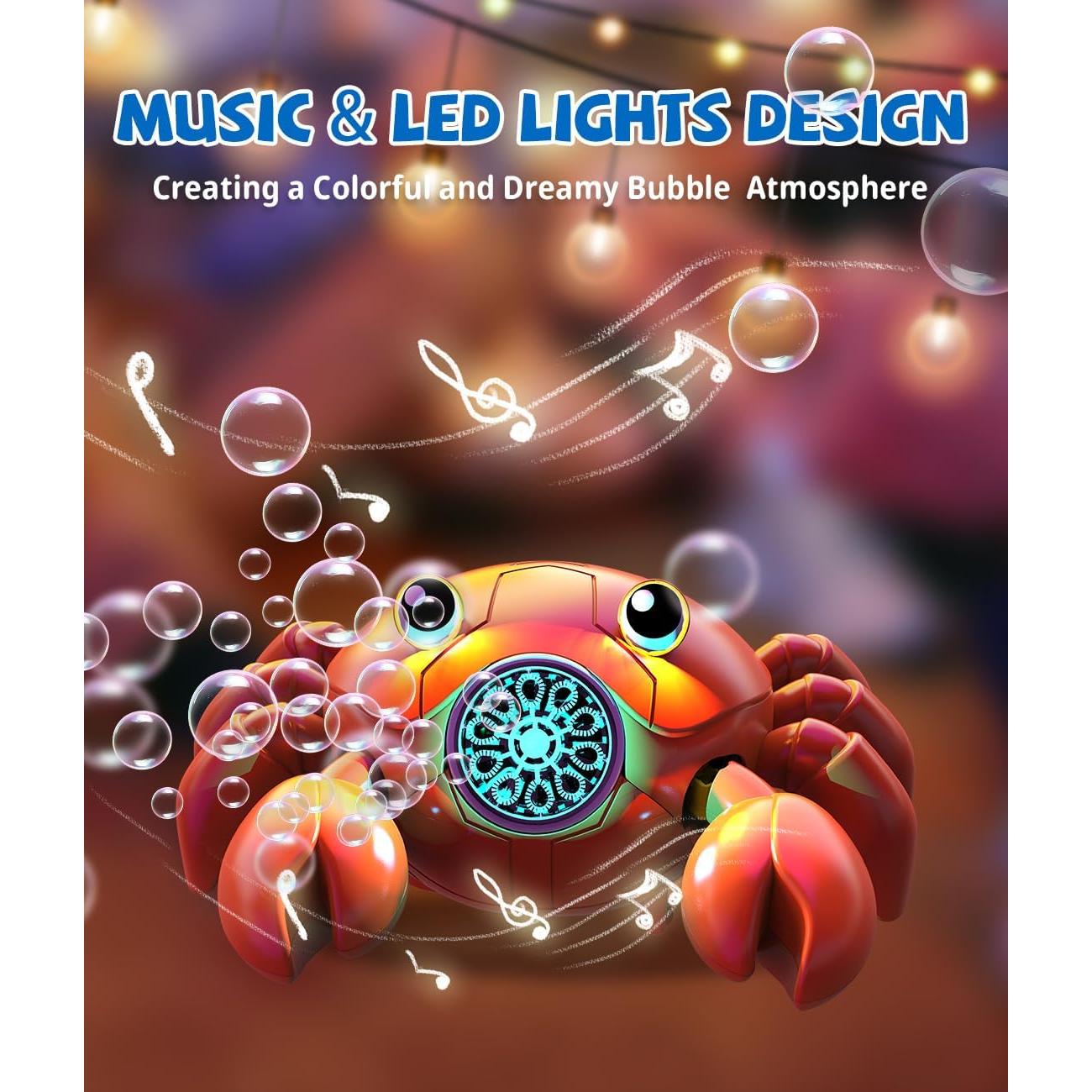 Máquina de Burbujas Cangrejo Rojo Shantou 360° LED USB-C