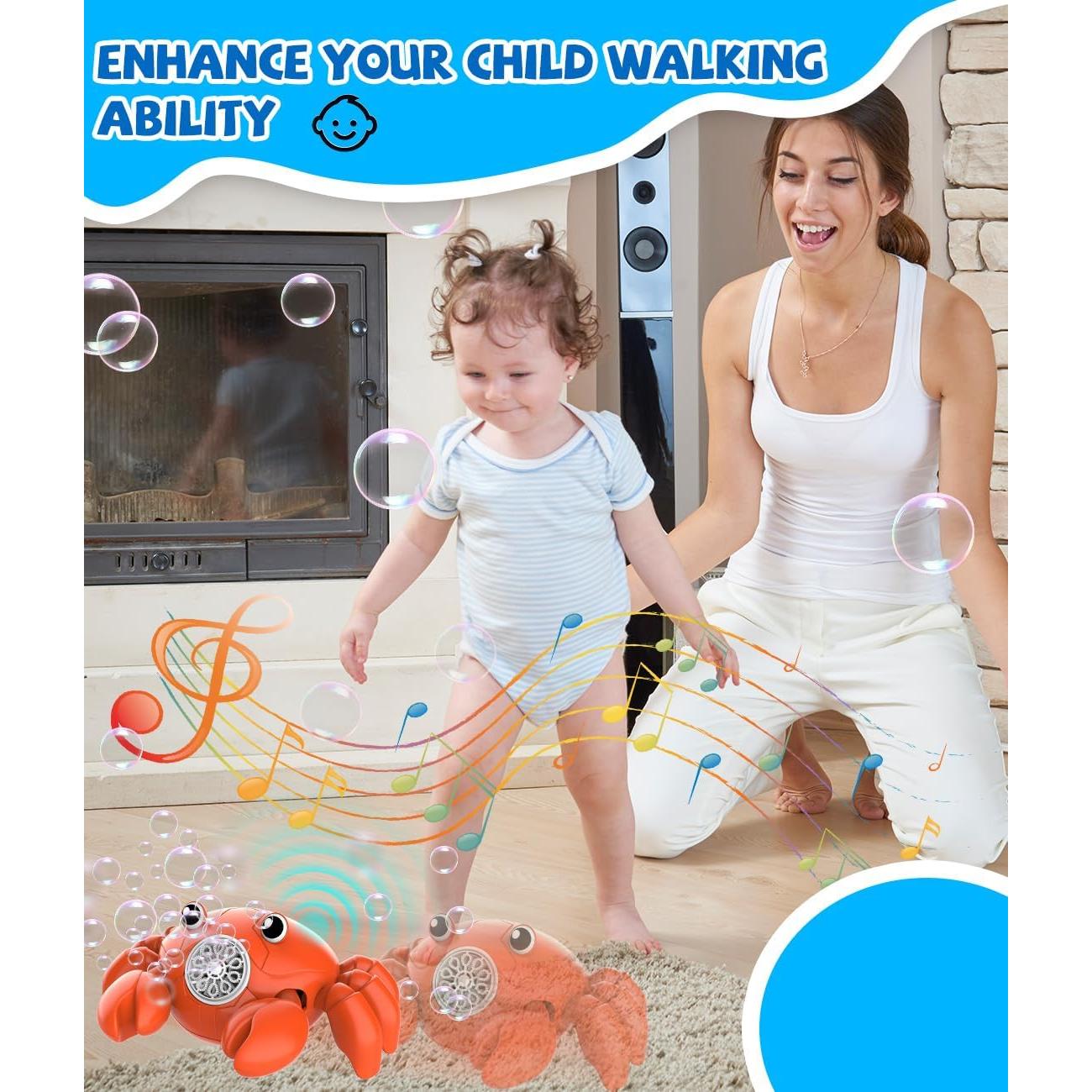 Máquina de Burbujas Cangrejo Rojo Shantou 360° LED USB-C