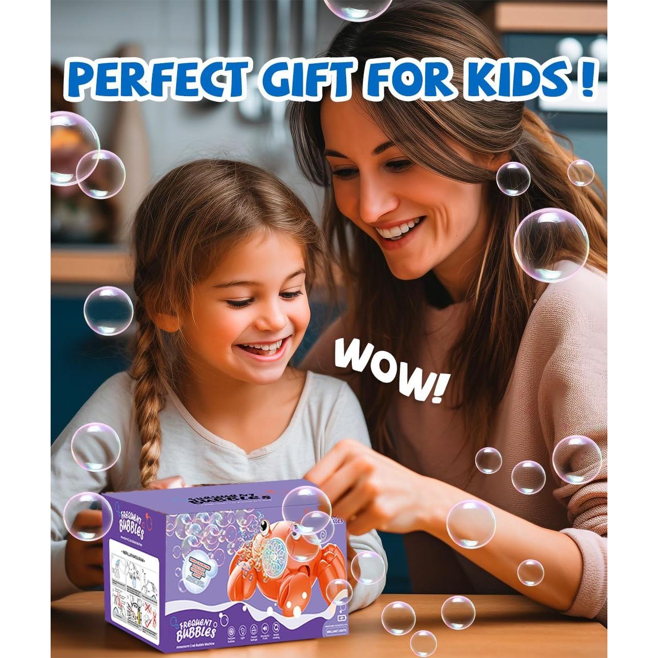 Máquina de Burbujas Cangrejo Rojo Shantou 360° LED USB-C