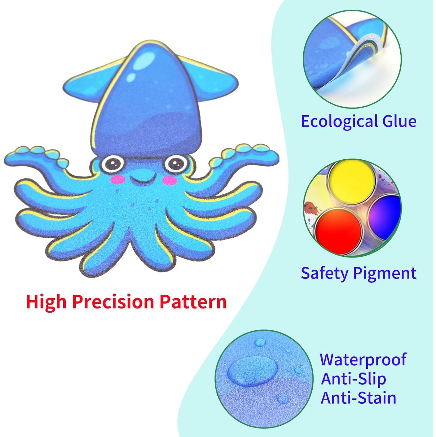 Calcomanías Antideslizantes para Baño TSBSHum - 18 Piezas Animales