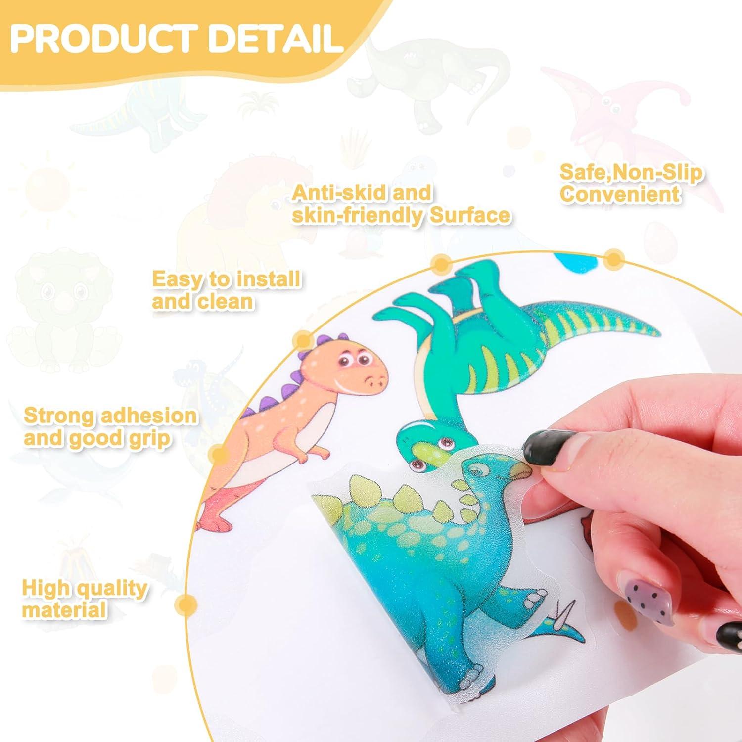 Pegatinas Antideslizantes PRATIQUE para Bañera Dinosaurios - 12 Páginas