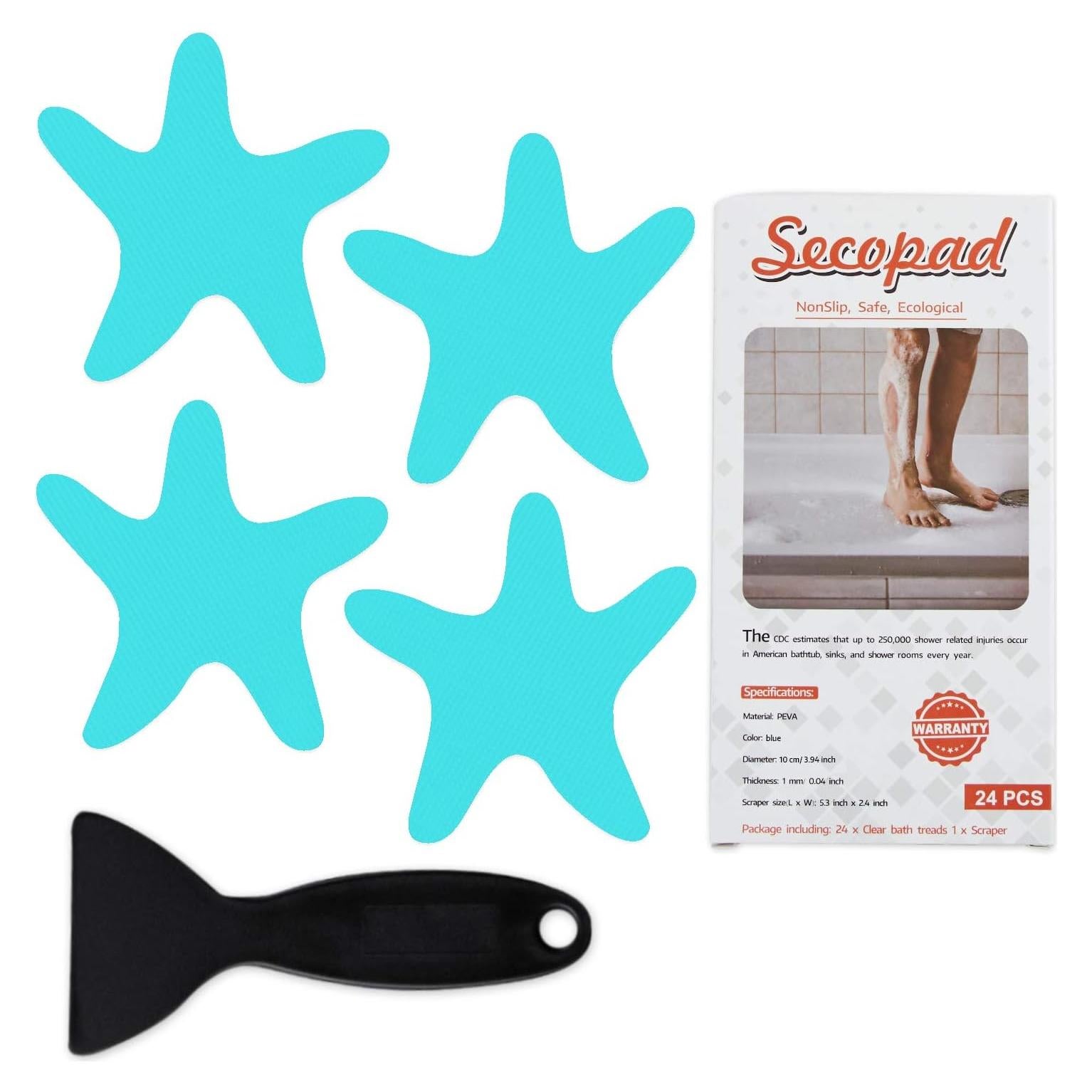 Pegatinas Antideslizantes Secopad 24 Piezas Azul 8.13 cm