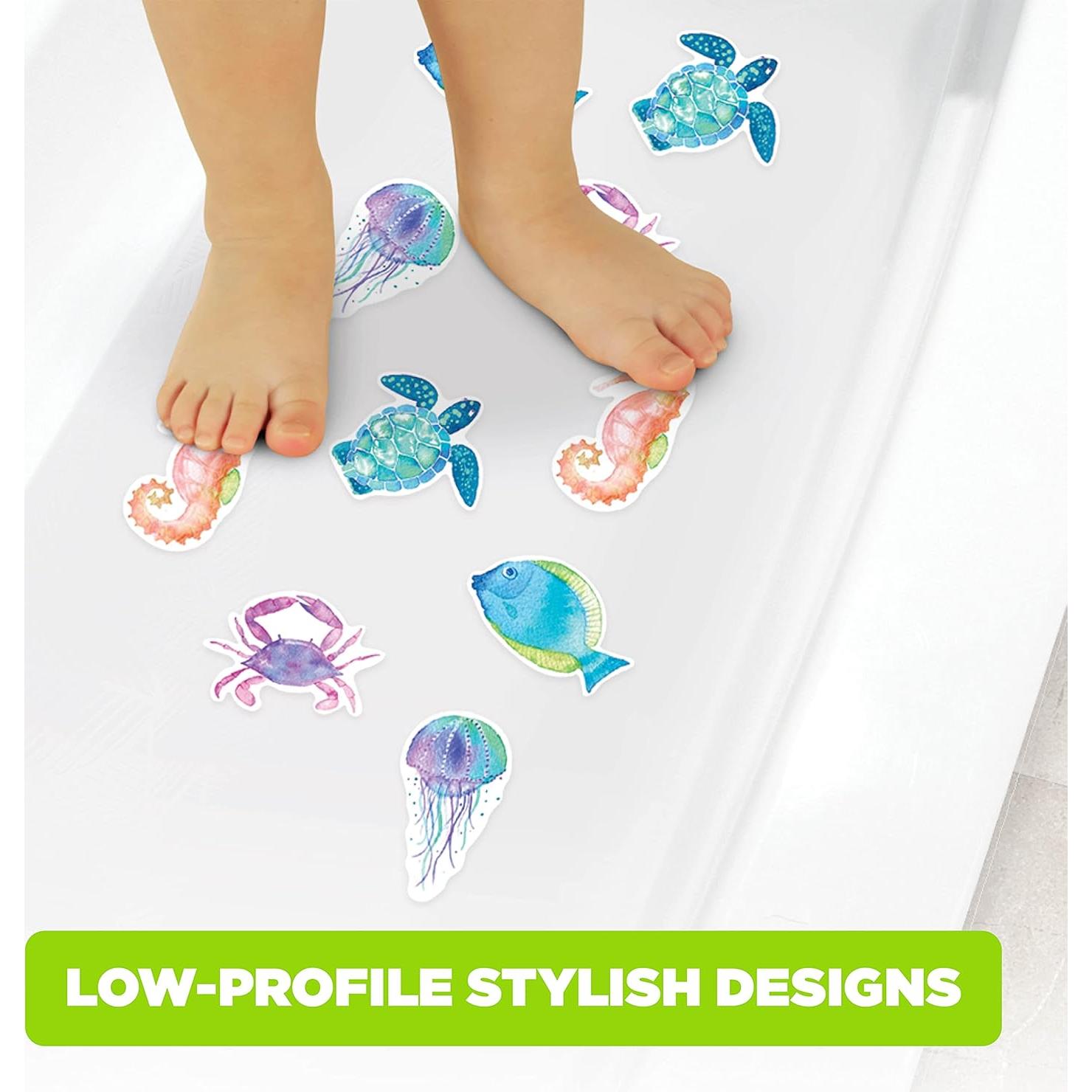 Tiras Antideslizantes Adhesivas Ginsey Vida Marina 10 Unidades