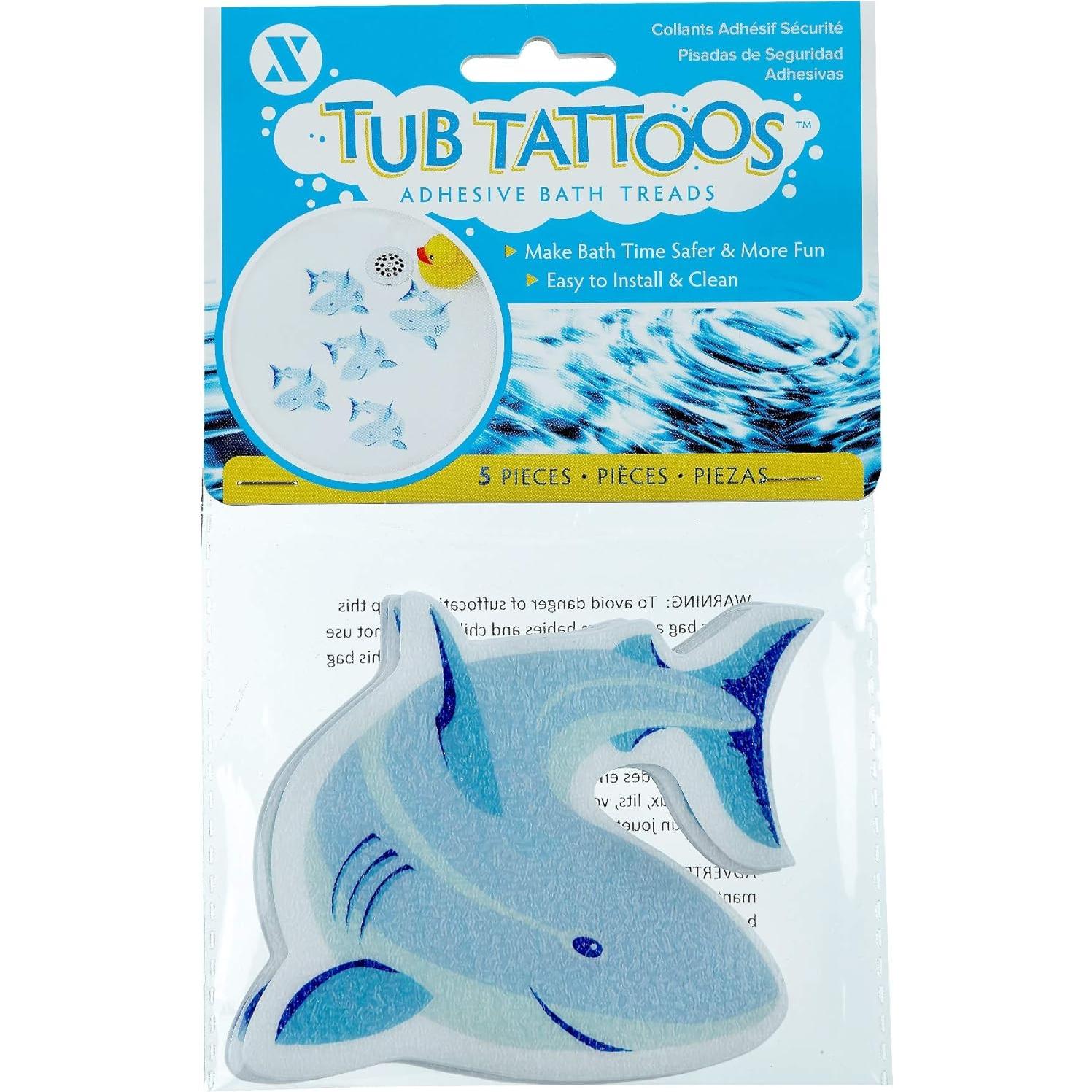 Adhesivos Antideslizantes SlipX Solutions Tatuajes Tiburón 5 Pzas