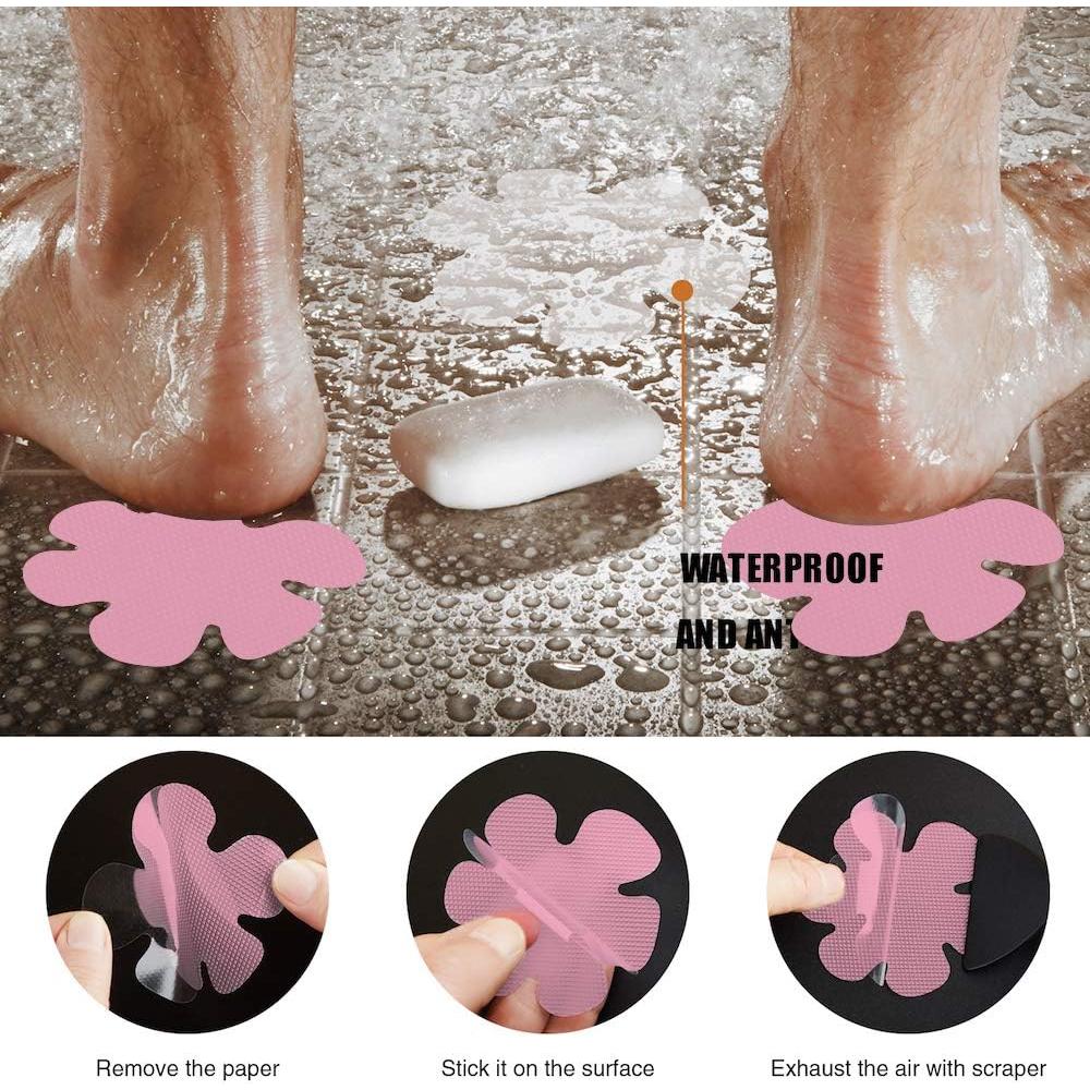 Calcomanías Antideslizantes Secopad para Baño Rosa 8cm