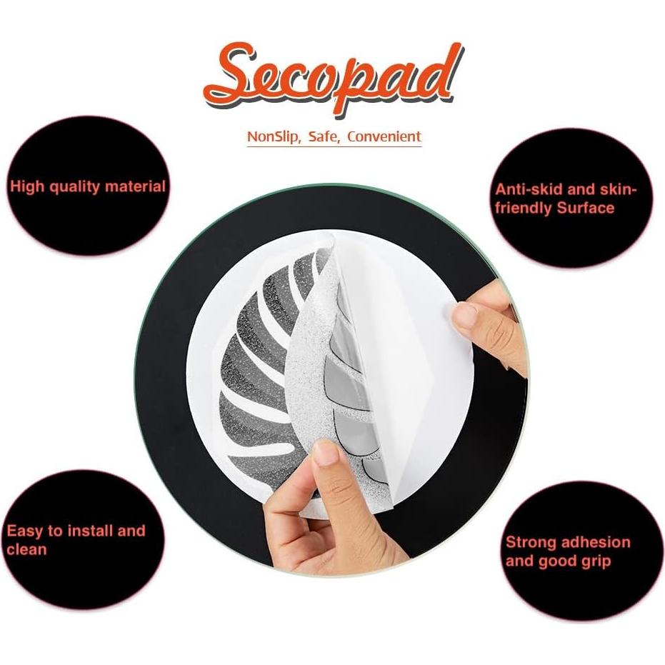 Pegatinas Antideslizantes Secopad para Bañera 10 Piezas 15 cm